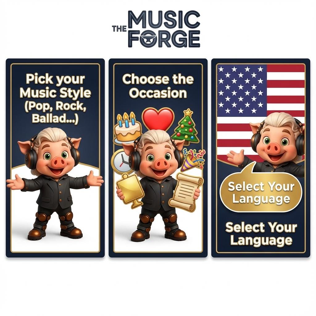 Anniversary Personalized Song x2 | Custom Music Gift in 15+ Languages | Ludpig