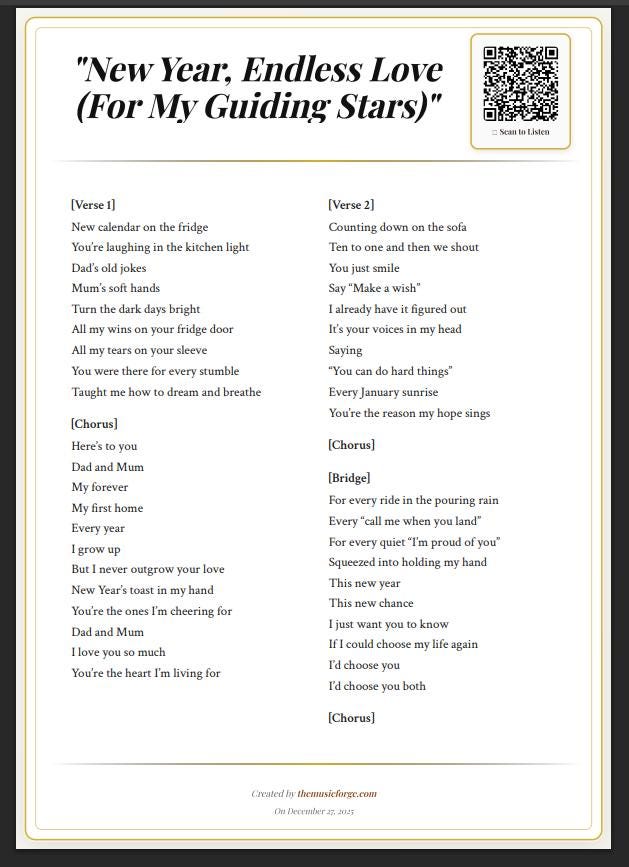 Happy New Year 2026 ! Personalized Song x2 | Custom Music Gift in 15+ Languages | Ludpig