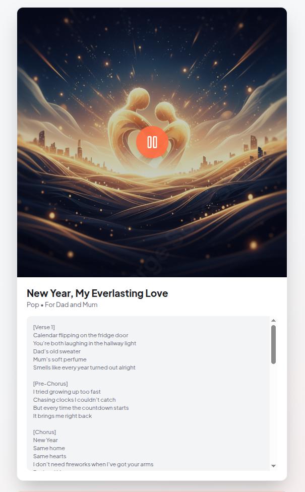Happy New Year 2026 ! Personalized Song x2 | Custom Music Gift in 15+ Languages | Ludpig